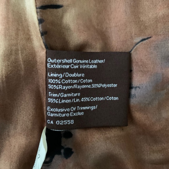 Brown Danier leather jacket. - Picture 4 of 5